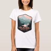 Glacier Nationaal Park Deer Mountains Gift T-shirt (Voorkant)