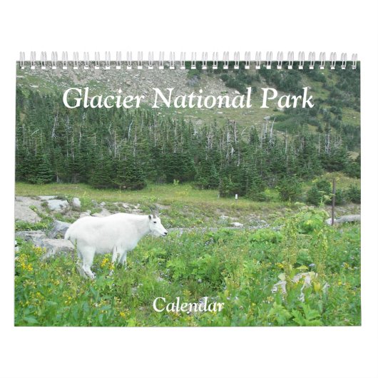 Glacier Nationaal Park Fotografisch Kalender (Hoes)