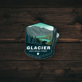 Glacier Nationaal Park Montana | Afgesneden Sticke Sticker