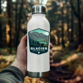 Glacier Nationaal Park Montana | Afgesneden Sticke Sticker