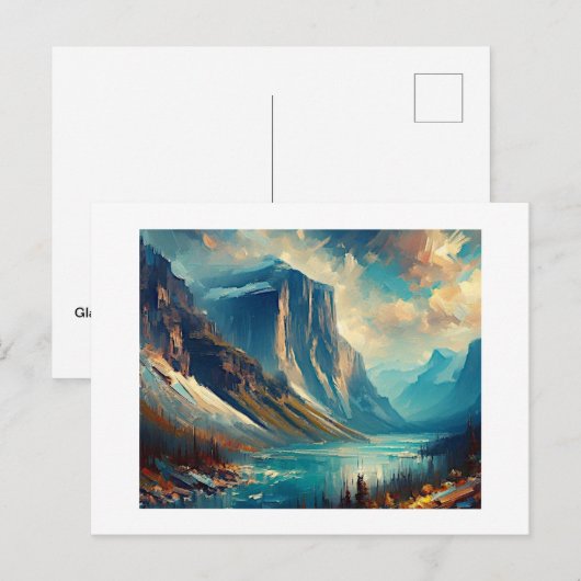 Glacier Nationaal Park Montana Briefkaart (Voorkant / Achterkant)