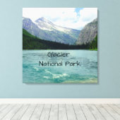 Glacier Nationaal Park Montana Canvas Afdruk (Insitu (Houten vloer))