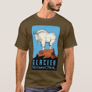 Glacier Nationaal Park Montana Decal Mount T-shirt