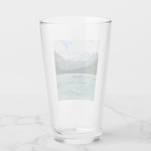 Glacier Nationaal Park Montana Glas (Achterkant)