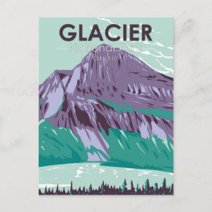Glacier Nationaal Park Montana Hidden Lake Briefkaart