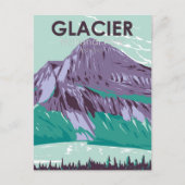 Glacier Nationaal Park Montana Hidden Lake Briefkaart (Voorkant)