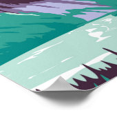 Glacier Nationaal Park Montana Hidden Lake  Poster (Hoek)