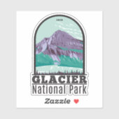 Glacier Nationaal Park Montana Hiddlen Lake Sticker (Vel)