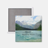 Glacier Nationaal Park Montana Magneet (Voorkant / Achterkant)