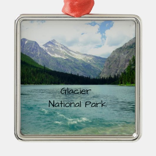 Glacier Nationaal Park Montana Metalen Ornament (Voorkant)