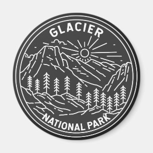 Glacier Nationaal Park Montana Monoline Magneet