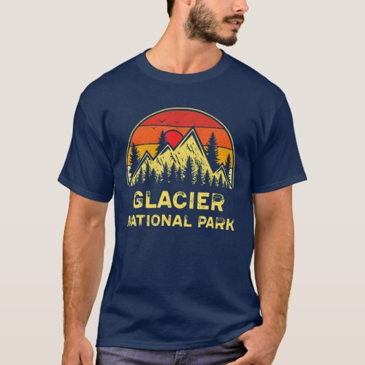 Glacier Nationaal Park Montana MT T-shirt (Voorkant)
