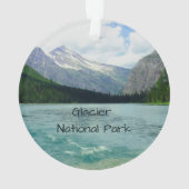 Glacier Nationaal Park Montana Ornament (achterkant)