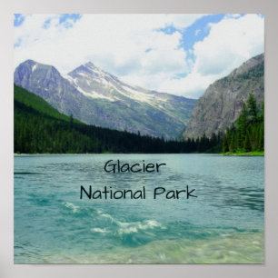 Glacier Nationaal Park Montana Poster