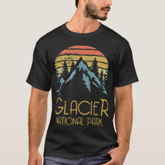  Glacier Nationaal Park Montana Retro T-shirt