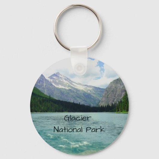 Glacier Nationaal Park Montana Sleutelhanger (Voorkant)