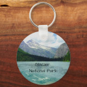 Glacier Nationaal Park Montana Sleutelhanger (Voorkant)