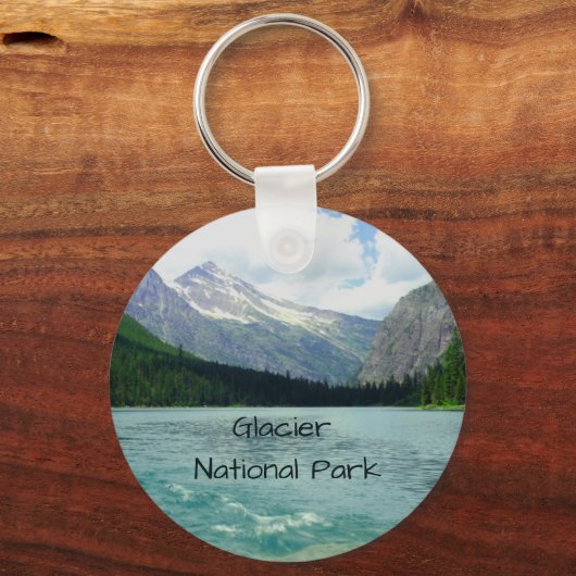 Glacier Nationaal Park Montana Sleutelhanger (Voorkant)