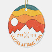  Glacier Nationaal Park Montana Souvenir 80 Keramisch Ornament (Links)