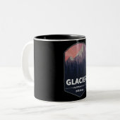  Glacier Nationaal Park Montana Tweekleurige Koffiemok (Voorkant links)