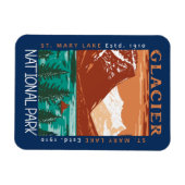 Glacier Nationaal Park Montana  Verstoord Magneet (Horizontaal)