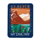 Glacier Nationaal Park Montana  Verstoord Magneet (Verticaal)