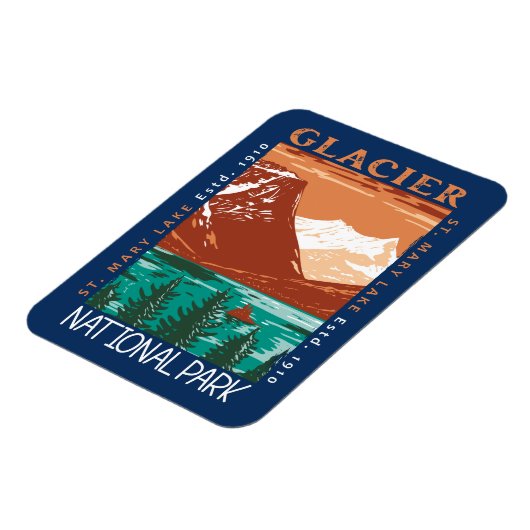 Glacier Nationaal Park Montana  Verstoord Magneet (Linkerzijde)