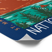 Glacier Nationaal Park Montana  Verstoord Poster (Hoek)