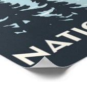 Glacier Nationaal Park Montana Waterverf Schilderi Poster (Hoek)