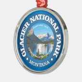 Glacier Nationaal Park (rd)2 Metalen Ornament (Links)