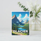 Glacier Nationaal Park Reis Briefkaart (Staand voorkant)