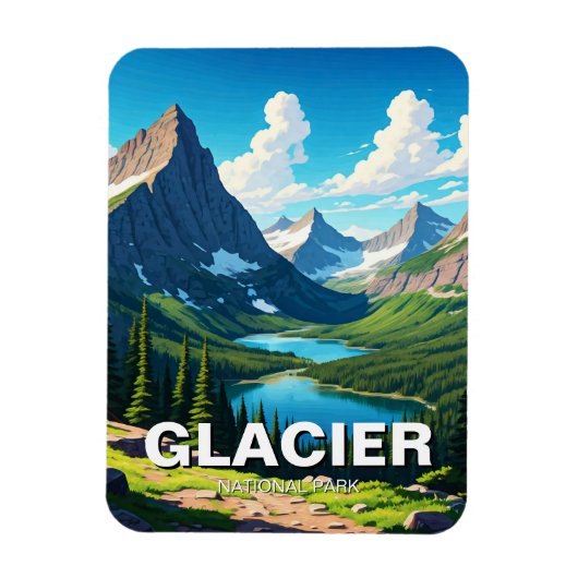 Glacier Nationaal Park Reis Magneet (Verticaal)