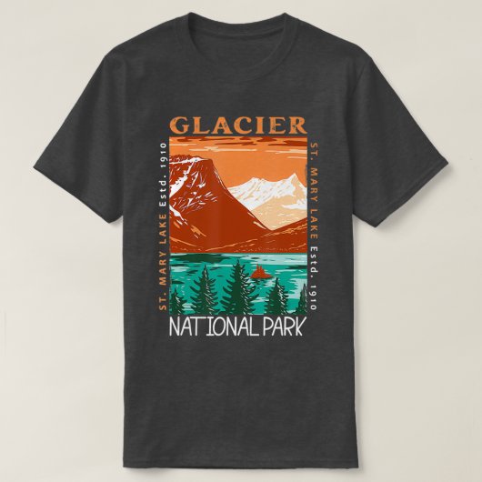 Glacier Nationaal Park St T-shirt (Design voorkant)