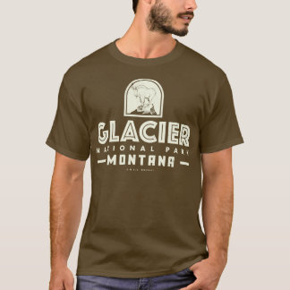 Glacier Nationaal Park Tan T-shirt