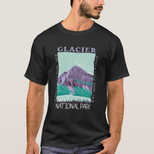 Glacier Nationaal Park Verborgen meer Montana T-shirt