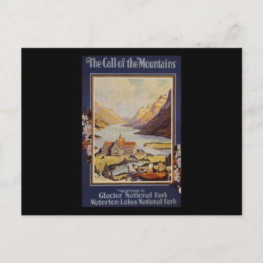 Glacier Nationaal Park Waterton Lakes Briefkaart (Voorkant)