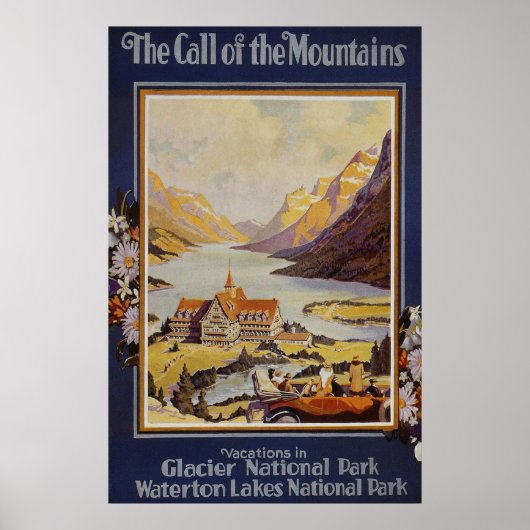 Glacier Nationaal Park Waterton Lakes Poster (Voorkant)