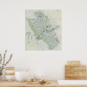 Glacier National Park 2026 map Poster (Keuken)