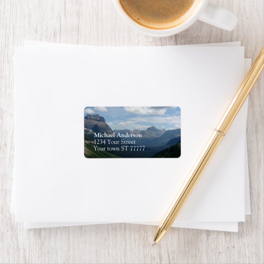 Glacier National Park Adreslabel Etiket (Insitu)