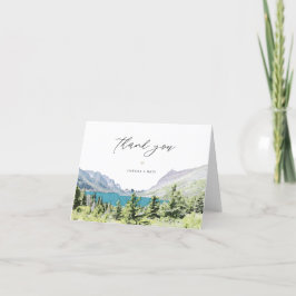 GLACIER NATIONAL PARK Aquarel Bos Bedankt