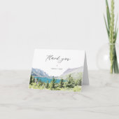 GLACIER NATIONAL PARK Aquarel Bos Bedankt (Voorkant)