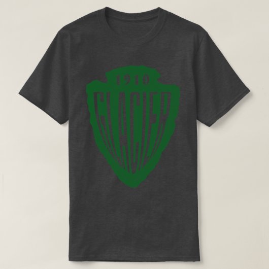 Glacier National Park Arrowhead Green T-shirt (Design voorkant)