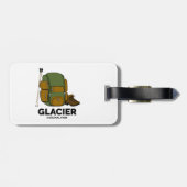 Glacier National Park Backpack Bagagelabel (Achterkant horizontaal)