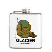 Glacier National Park Backpack Heupfles (Voorkant)