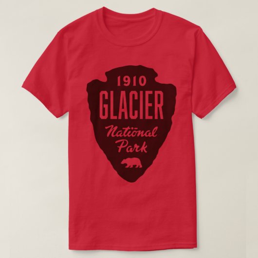 Glacier National Park Beer Arrowhead Brown T-shirt (Design voorkant)