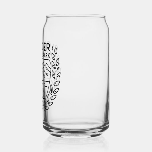 Glacier National Park Beer Embleem Blikvorm Glas (Rechts)