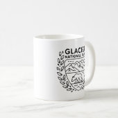 Glacier National Park Beer Embleem Koffiemok (Voorkant rechts)
