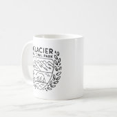 Glacier National Park Beer Embleem Koffiemok (Voorkant links)