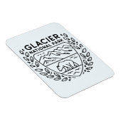 Glacier National Park Beer Embleem Magneet (Rechterzijde)