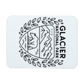 Glacier National Park Beer Embleem Magneet (Horizontaal)